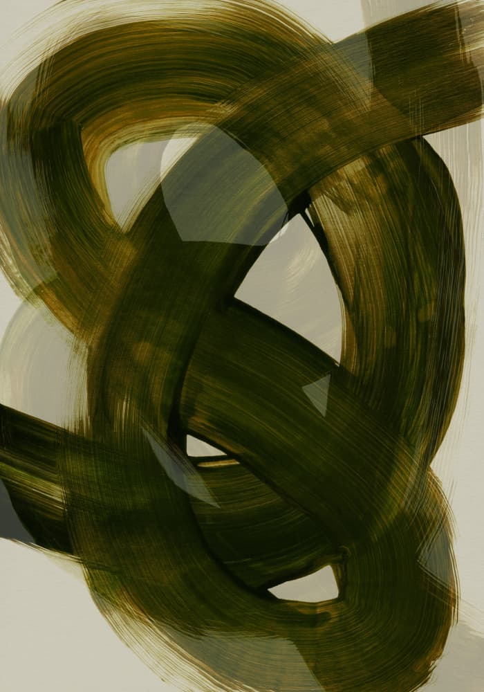 Tangled Brushstrokes 2 by Mareike Böhmer — canvas wall art