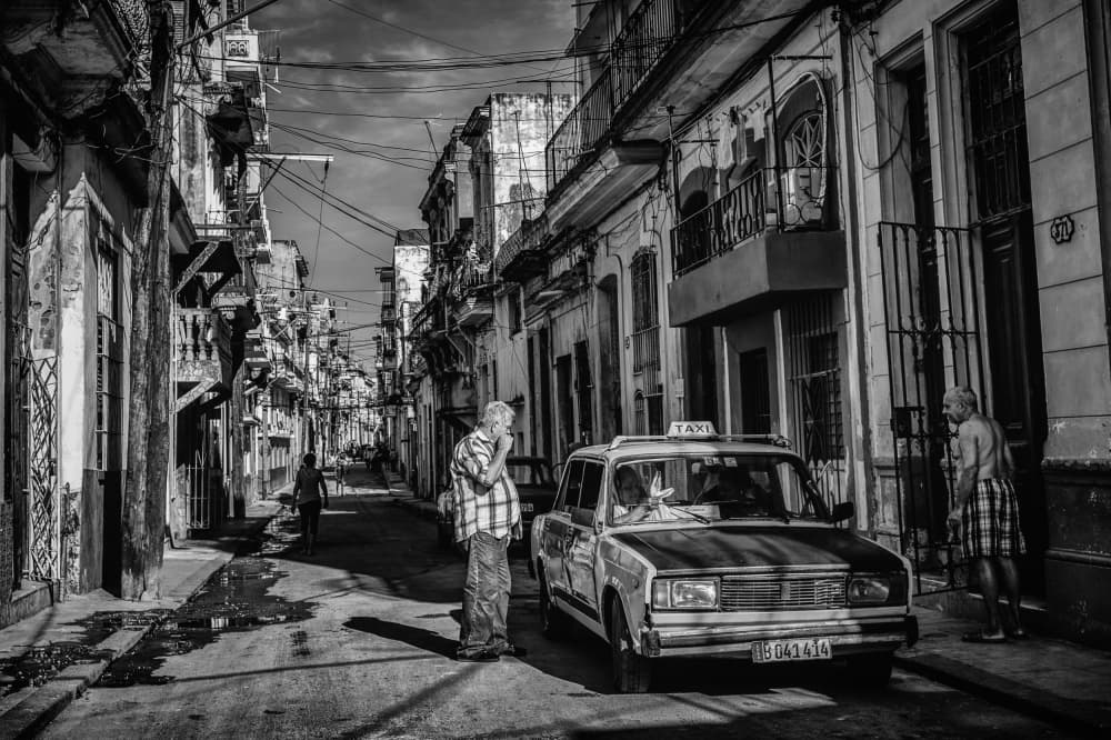 Havana City Street by Koji Morishige — canvas wall art