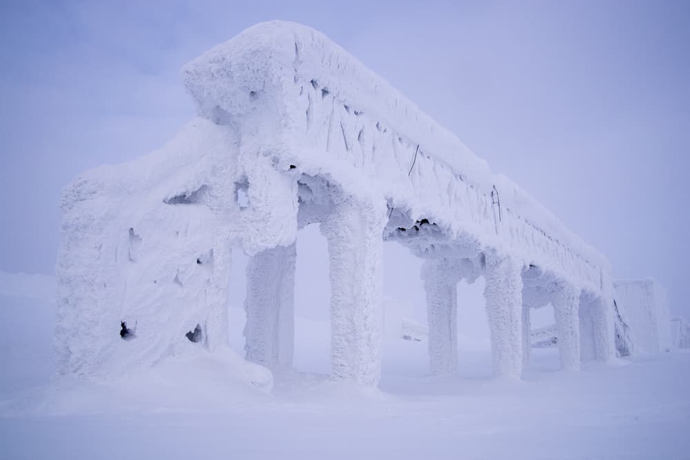 Frozen Winter Structure by Alexey Kharitonov — canvas wall art