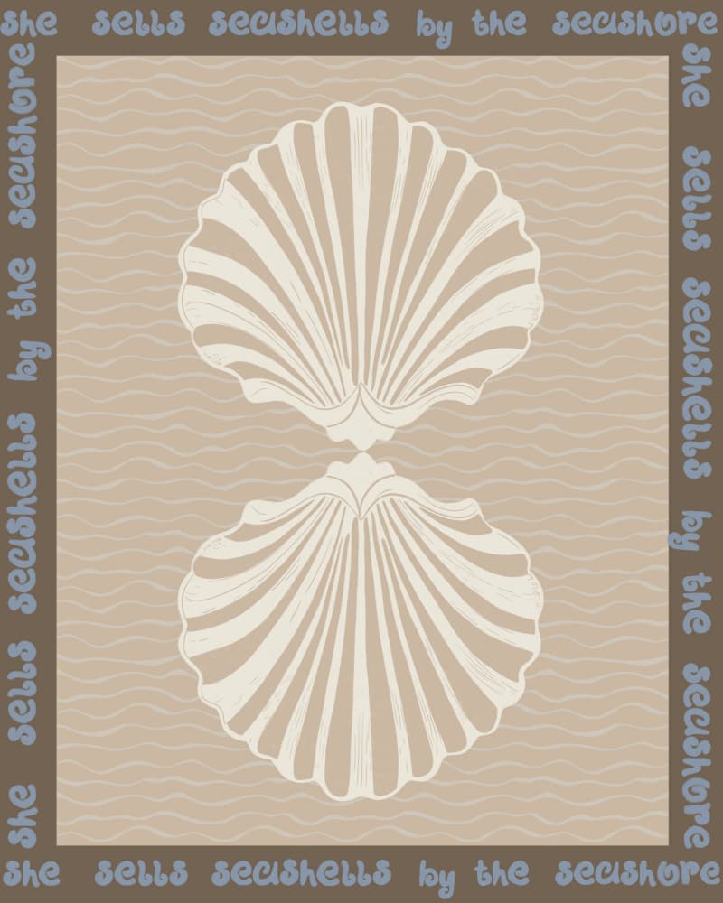 Vintage Coastal Seashells