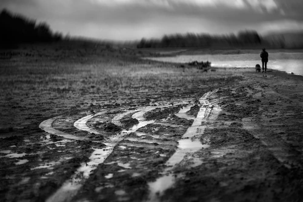Muddy Path Solitude by Ekkachai Khemkum — canvas wall art