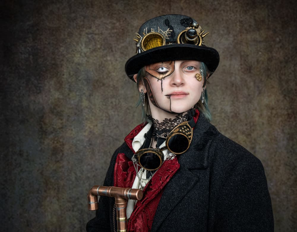 Mysterious Steampunk Character by Daniel Springgay — canvas wall art