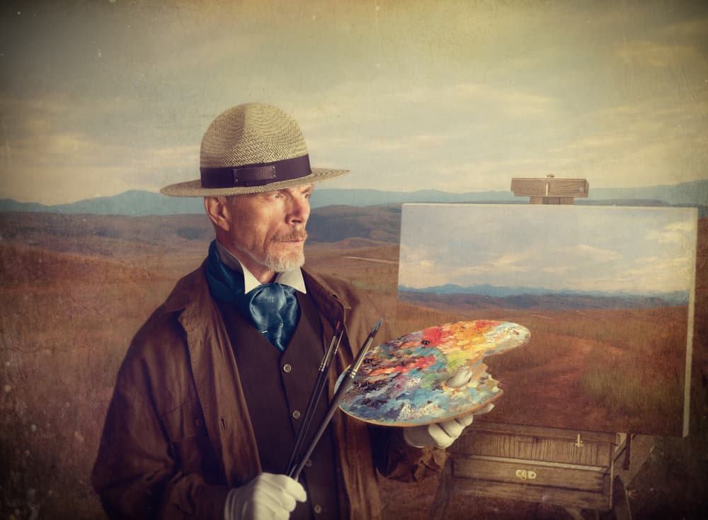 Plein Air Landscape Painter by Svetlana Melik-Nubarova — canvas wall art