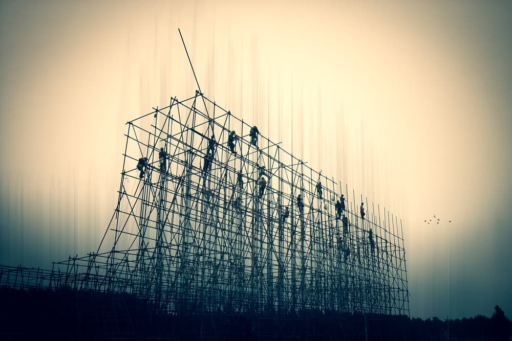 Building The Future by Bingo Z — canvas wall art