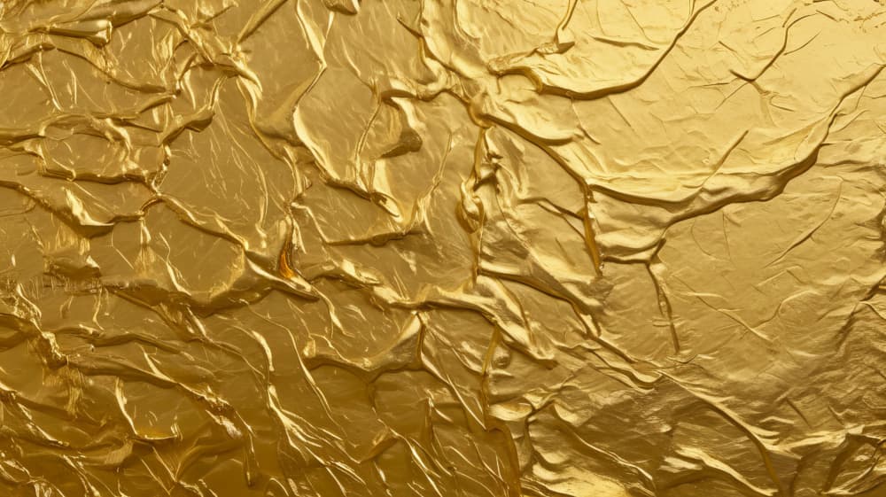 Abstract Golden Folds by Marika Barsrsind — canvas wall art