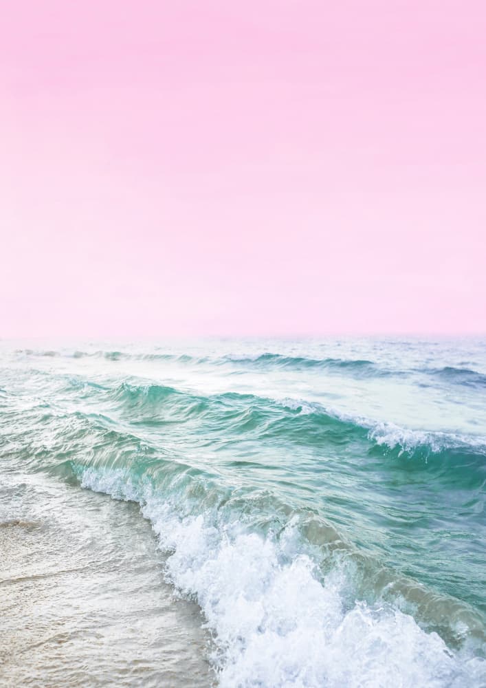 Pink Sky Beach by Kathrin Pienaar — canvas wall art