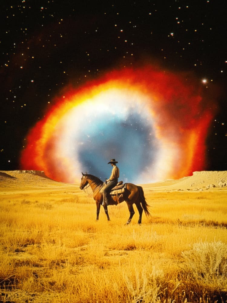 Nebula Cowboy by Taudalpoi — canvas wall art
