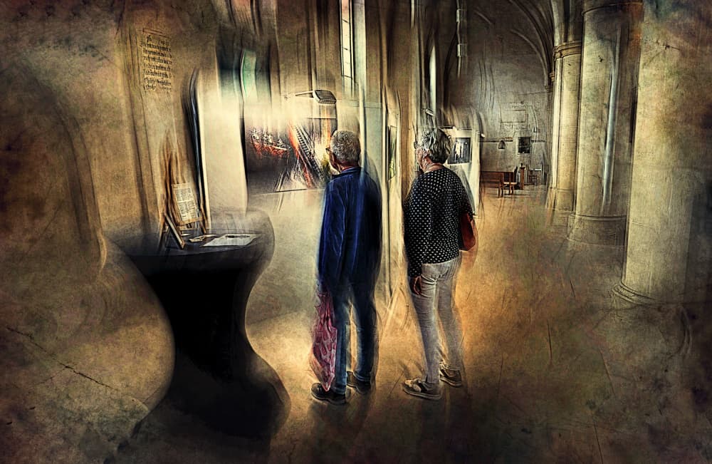 Historic Gallery Walk by Jan van der Linden — canvas wall art