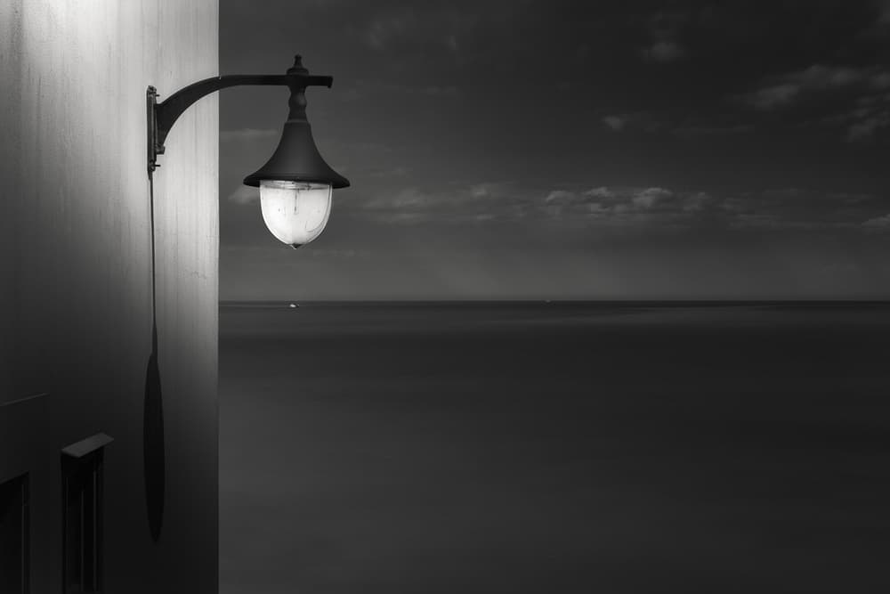 Glowing Lamp Ocean by Marco Antonio Cobo — canvas wall art
