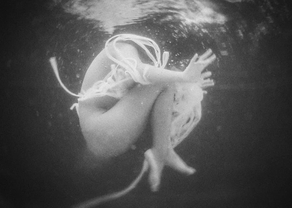 Ethereal Woman Underwater by ADIREK M — canvas wall art