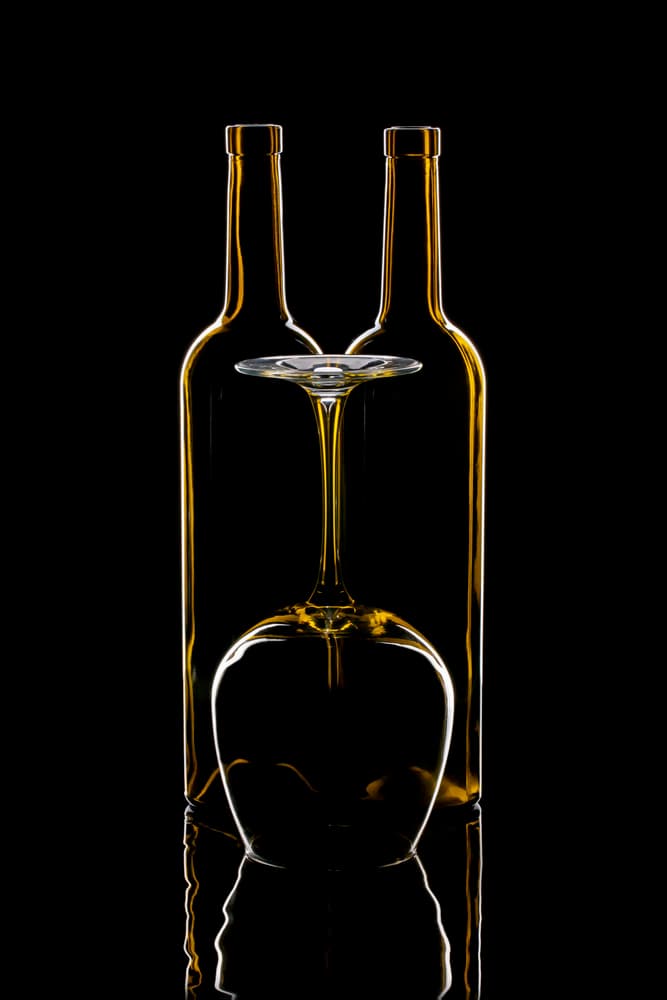 Golden Wine Silhouette by Brig Barkow — canvas wall art