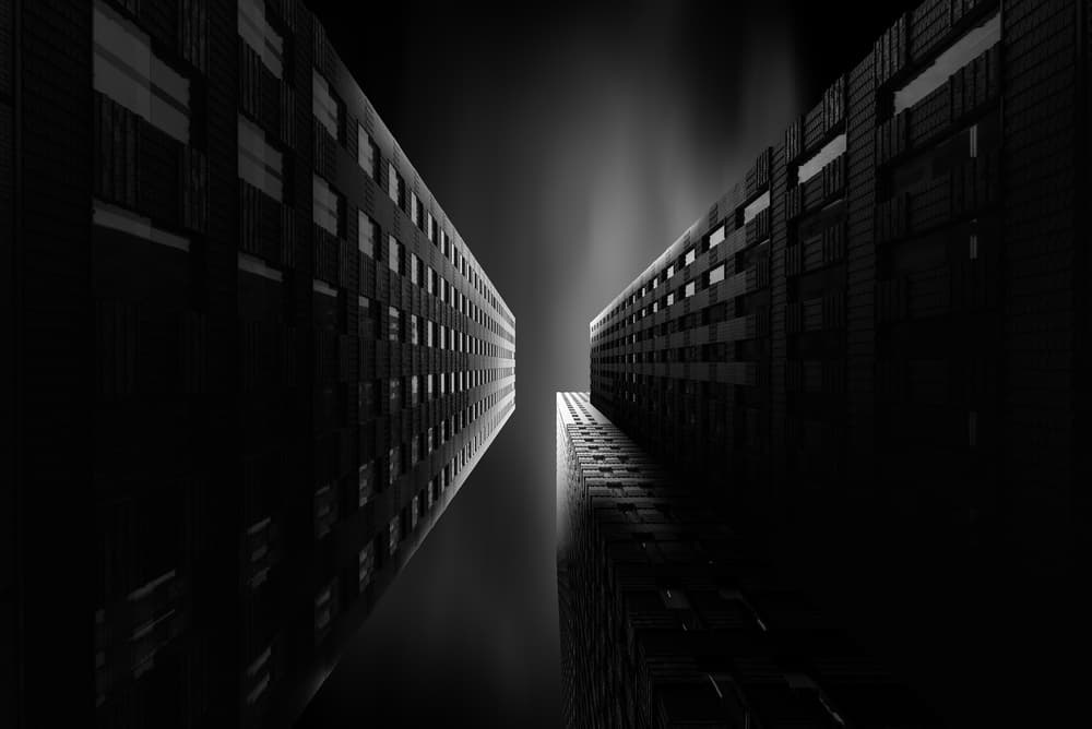Modern City Upward by Matthias Haeussler — canvas wall art