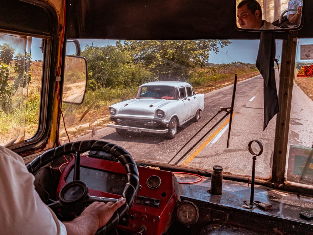 Vintage Car Country Drive by Andy Bauer — canvas wall art