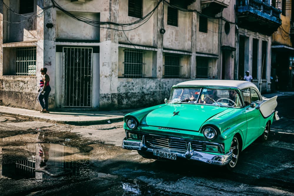 Havana Classic Car by Koji Morishige — canvas wall art