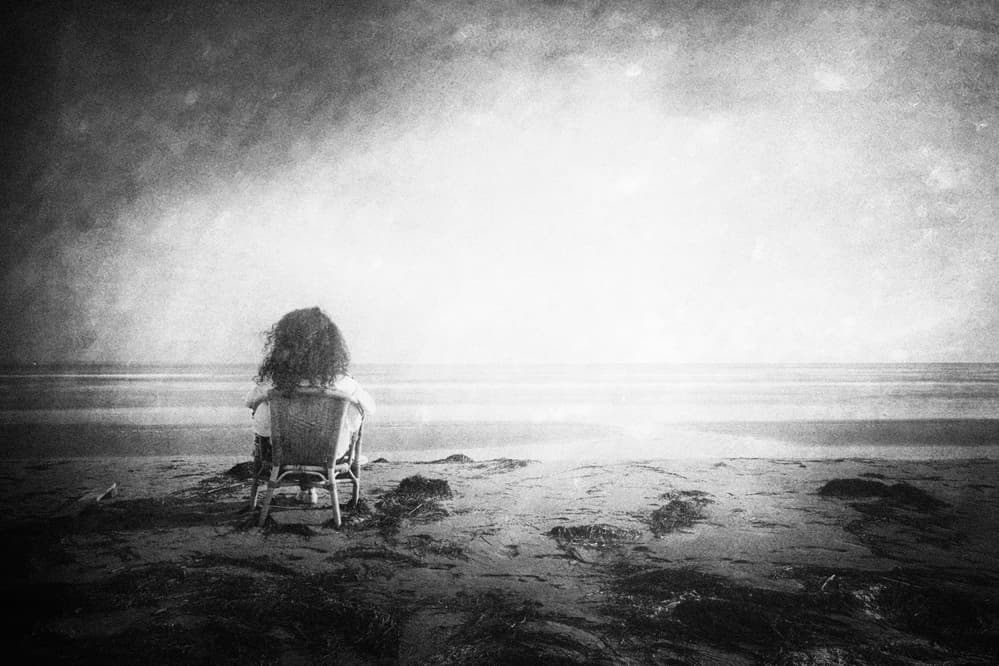 Dreamy Beach Solitude by Enrico Facchetti — canvas wall art