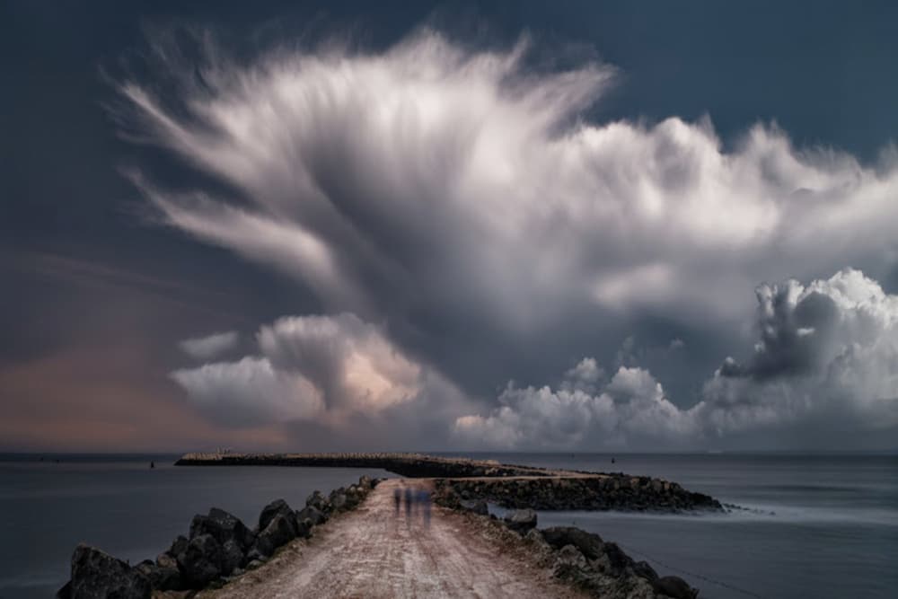 Path Under Stormy Sky by Yvette Depaepe — canvas wall art