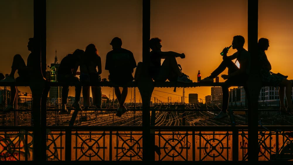 Golden Hour Silhouettes by Dieter Reichelt — canvas wall art