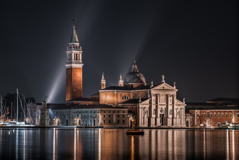 Illuminated Venice Night by Nicholas — canvas wall art