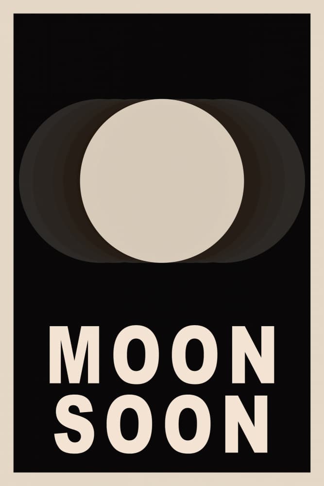 Moon Soon Minimal Eclipse by casa cartissi — canvas wall art