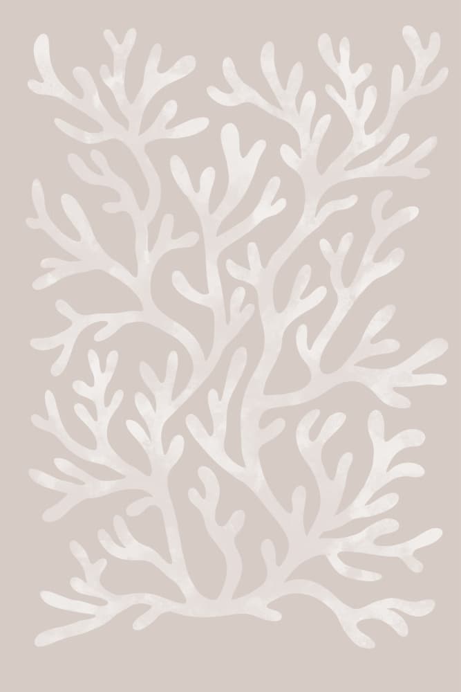Organic Coral Flow by EMELIEmaria — canvas wall art