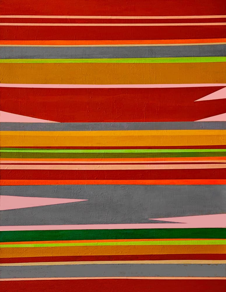 Vibrant Abstract Stripes by Vanessa Ryan — canvas wall art
