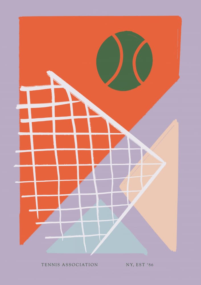 Tennisassociation by Treechild — canvas wall art