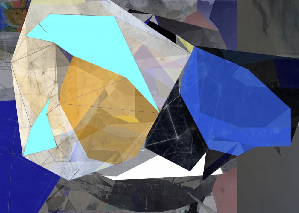 Dynamic Geometric Layers by Stefan Fransson — canvas wall art
