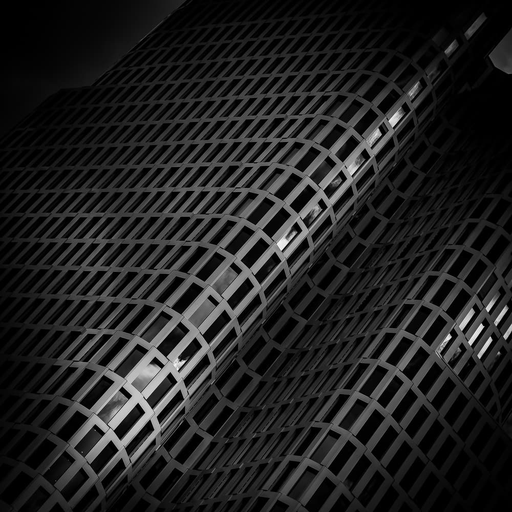 Geometric Building Waves by Stefan Buder — canvas wall art
