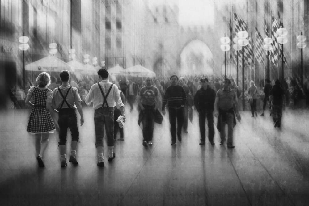 Munich Festival Night by Roswitha Schleicher-Schwarz — canvas wall art