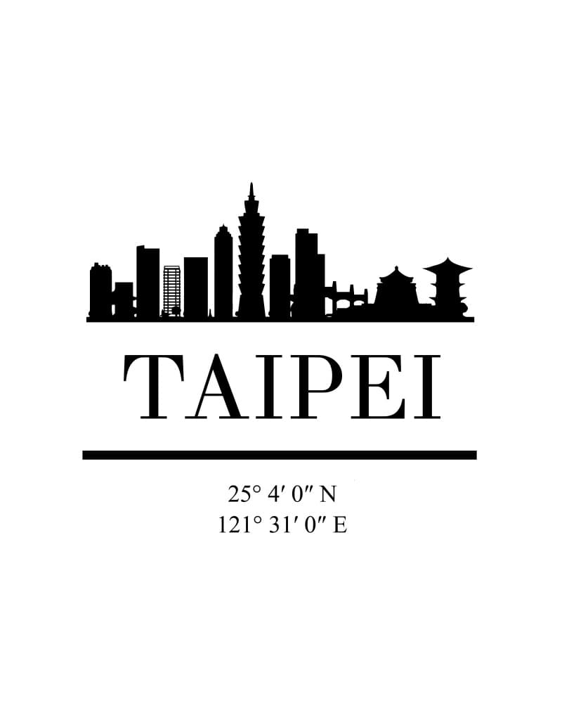 Taipei City Skyline by Emiliano Deificus — canvas wall art