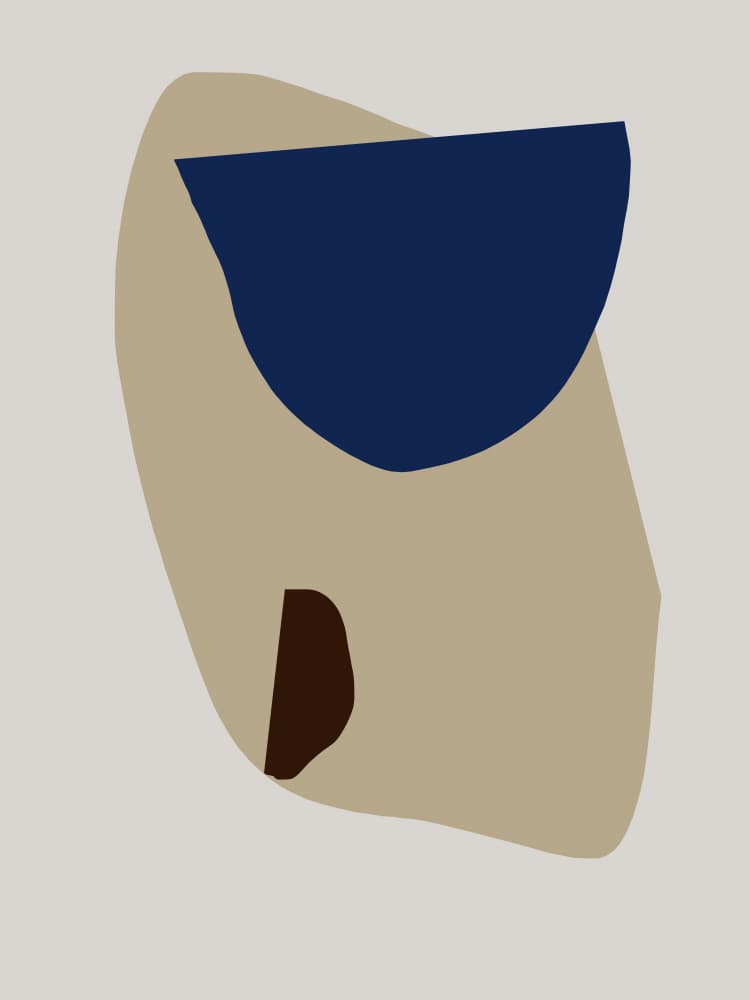 Modern Abstract Shapes by Juliana Sampaio Silva — canvas wall art