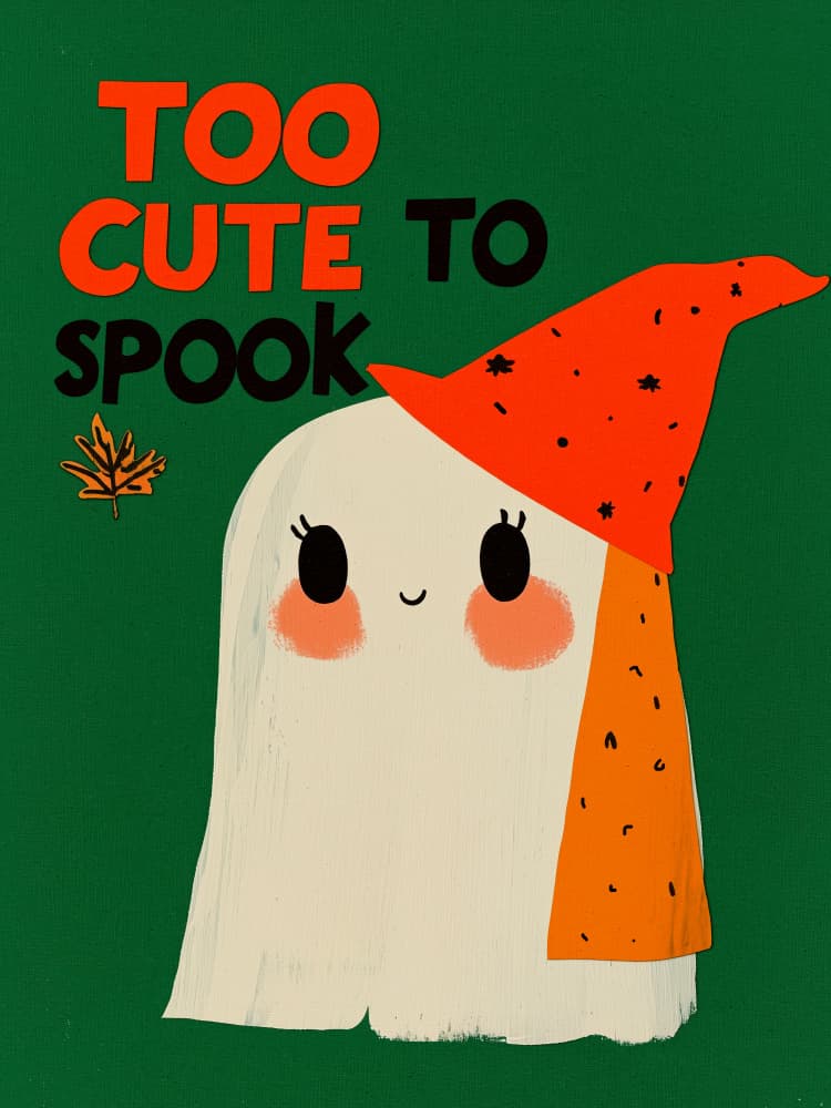 Charming Ghost Whimsy by Treechild — canvas wall art