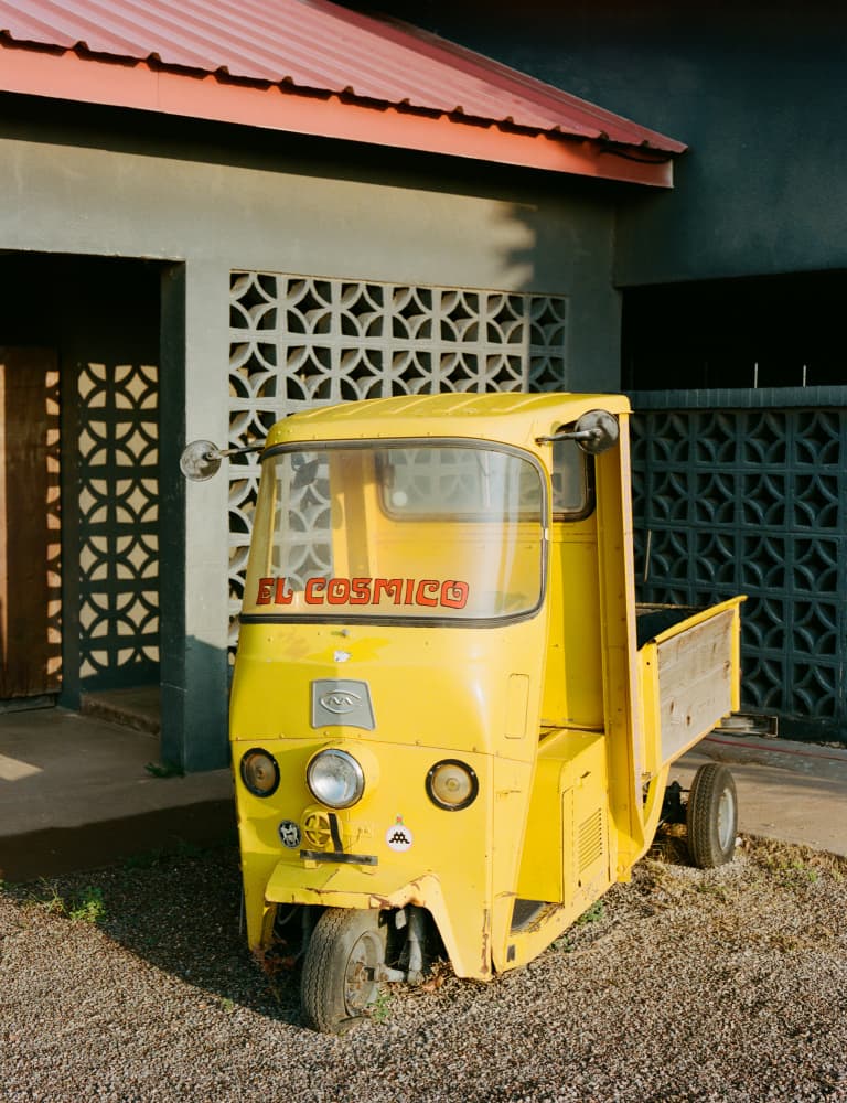 Bright Yellow Retro Truck by Bethany Young — canvas wall art