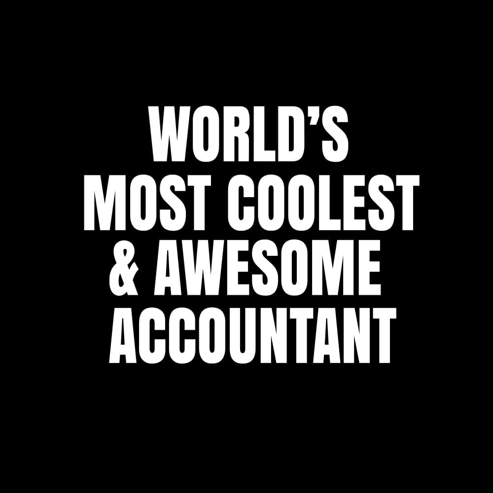 World's Coolest Accountant by Happie Eagle — canvas wall art