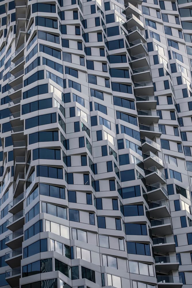Modern Geometric Facade by Robin Wechsler — canvas wall art