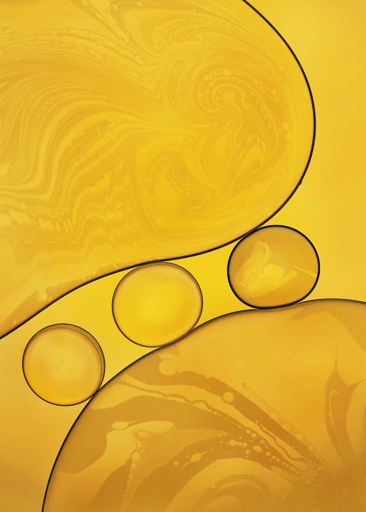 Abstract Gold Bubbles by Hazem Swidan — canvas wall art