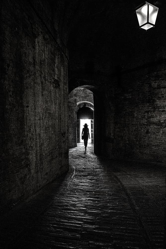 Solitary Archway Path by Aida Ianeva — canvas wall art