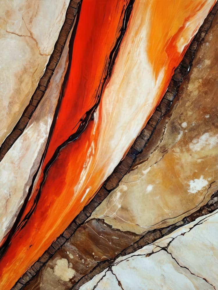 Molten Earth Abstract by Alpenglow Workshop — canvas wall art