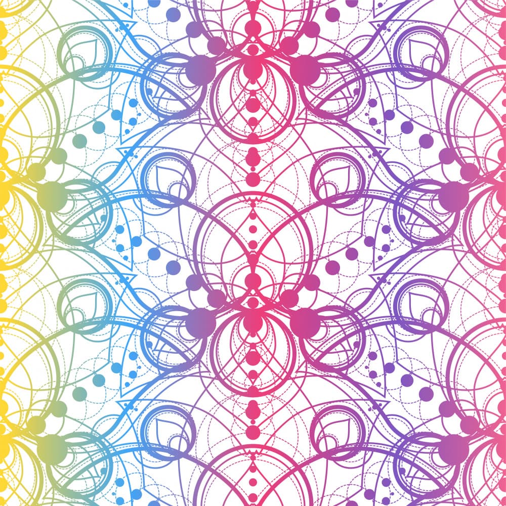 Rainbow Geometric Mandala by Marika Barsrsind — canvas wall art