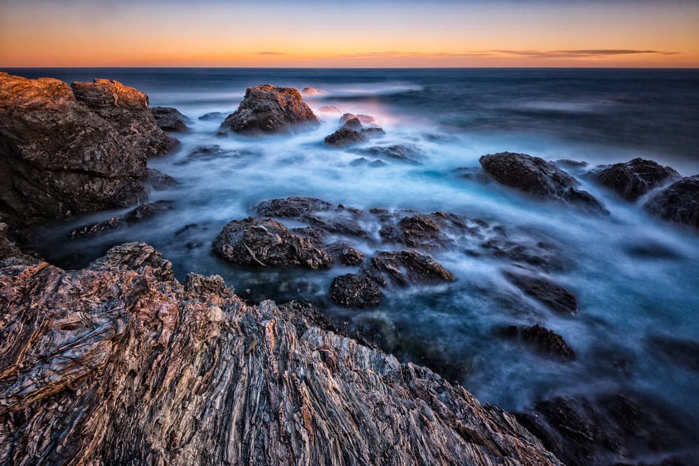 Serene Coastal Sunset by Marc Pelissier — canvas wall art