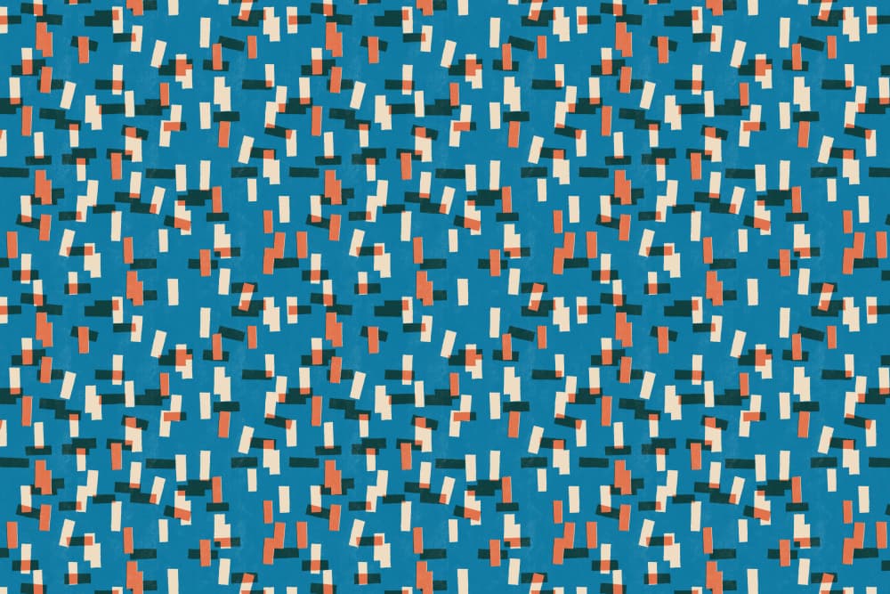 Cyanopatternno23 by Treechild — canvas wall art