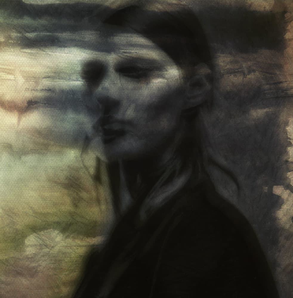 Moody Woman Portrait by Dalibor Davidovic — canvas wall art