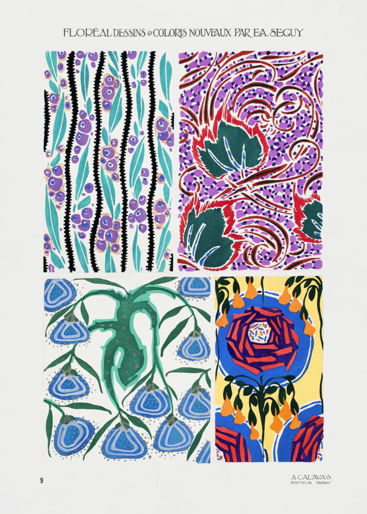 Pattern 09 by Emile Alain Seguy — canvas wall art