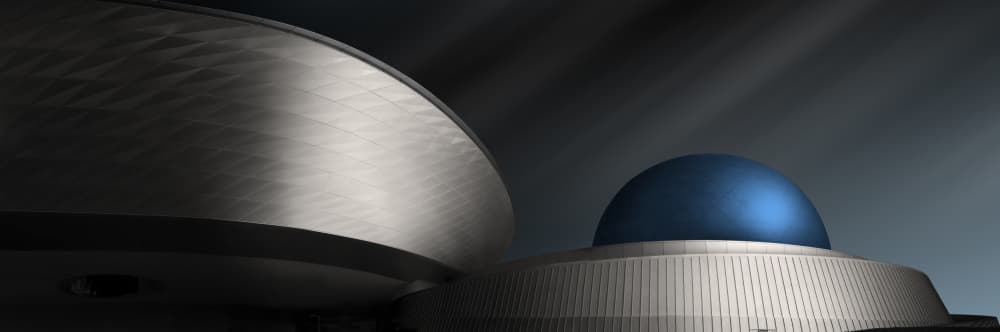 Modern Dome Architecture by Yujie Zhang — canvas wall art