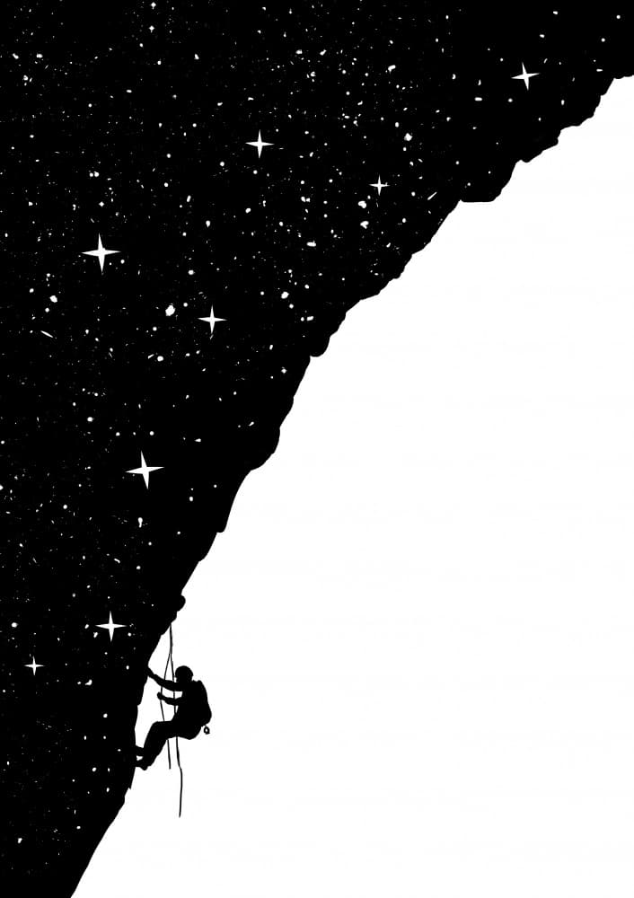 Night Sky Climber by Balazs Solti — canvas wall art