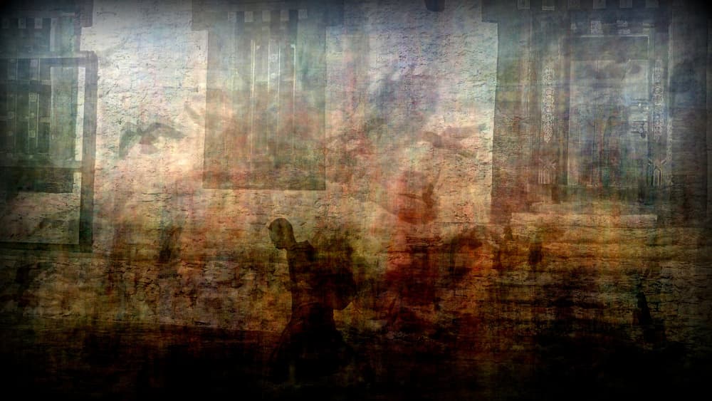 Shadowed Textured Figure by Giorgio Pizzocaro — canvas wall art