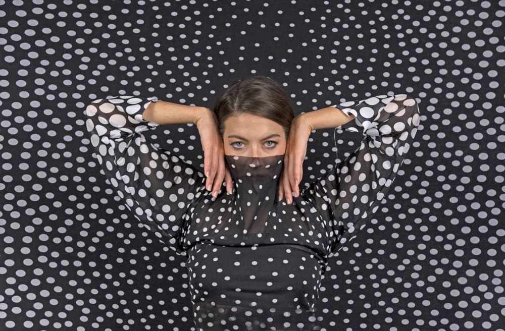 Fashion Polka Dot Illusion by Shlomo Waldmann — canvas wall art