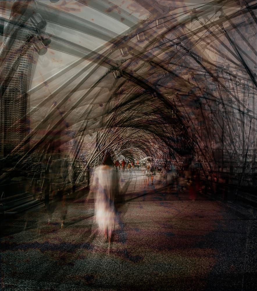 Ghostly Urban Passage by Carmine Chiriacò — canvas wall art