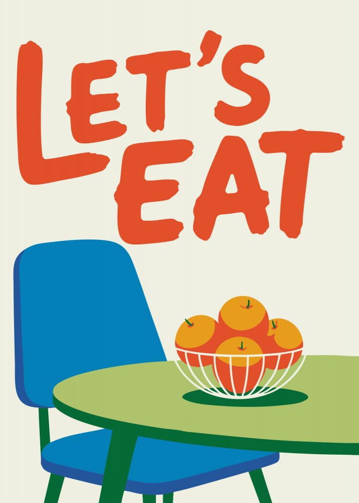 Let's Eat Table by Andreas Magnusson — canvas wall art