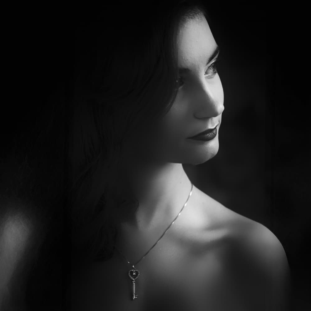 Elegant Key Profile by Toni Fidanza — canvas wall art